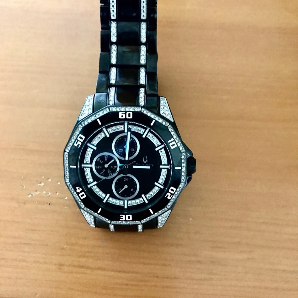 Bulova Black Ceramic Watch - Picture 4 of 5