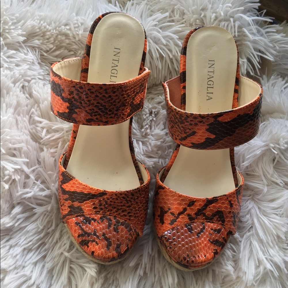  Sale Python Double Strap Cyrus Wedges CCO