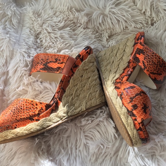  Sale Python Double Strap Cyrus Wedges CCO - Picture 2 of 5