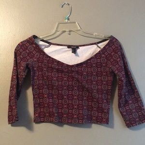 Patterned crop top