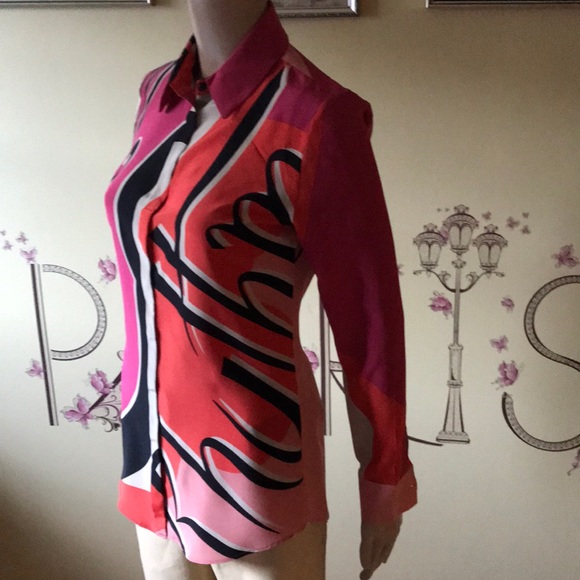 BURBERRY PRORSUM pure silk blouse. Size 6 - Picture 6 of 10