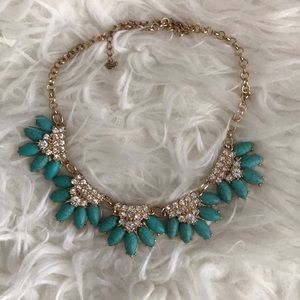 Gold & Turquoise Statement Necklace