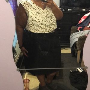 Polka dot business casual dress