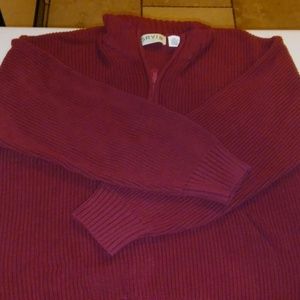 XXL Orvis Red Heavy Knit Sweater