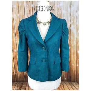 The Limited wool blend aqua fitter blazer