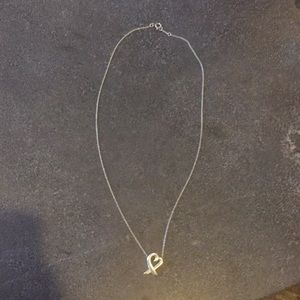Tiffany & Co cross heart necklace
