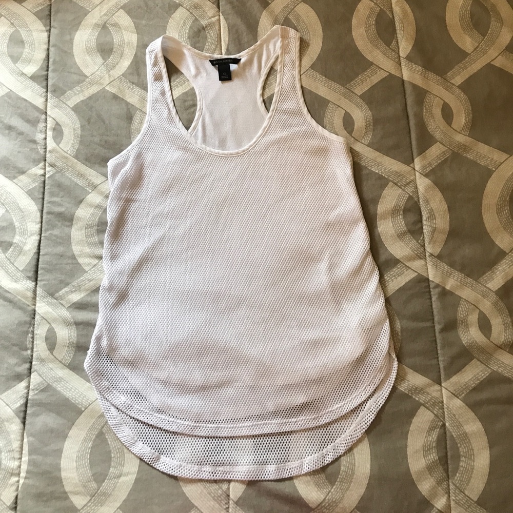 Banana Republic mesh overlay racerback tank