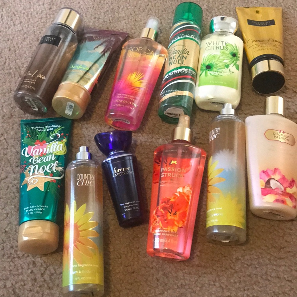 Bundle of Victoria Secret and bath & body works