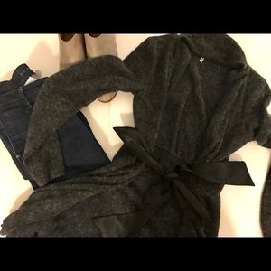 Used Studio Y cardigan with bow gray size M