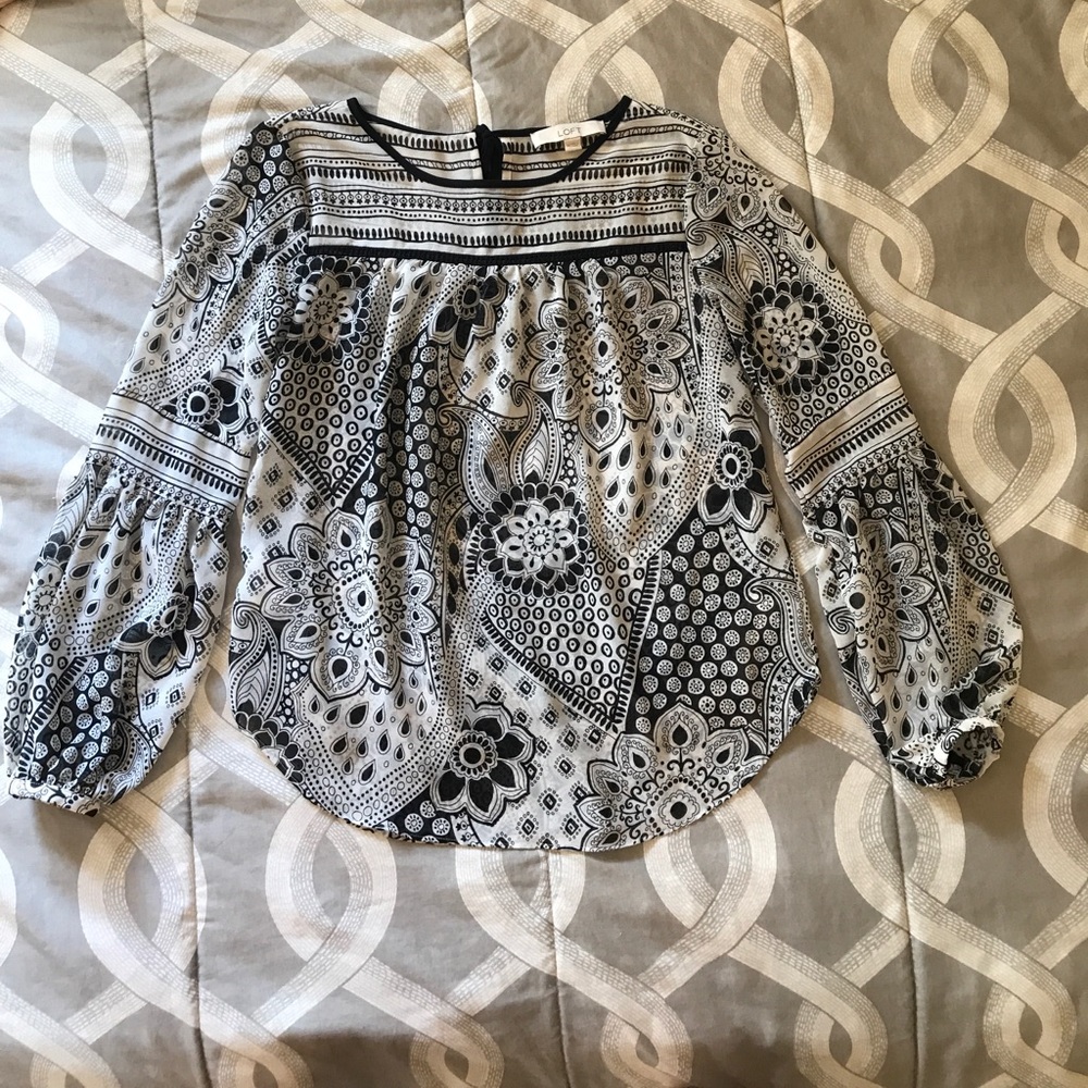 NWOT Ann Taylor Loft sheer blouse