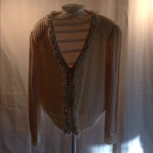 St. John Cream Jacket/ Cardigan