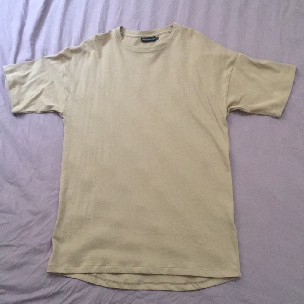 KNYEW drop shoulder Lo-back tee mushroom color