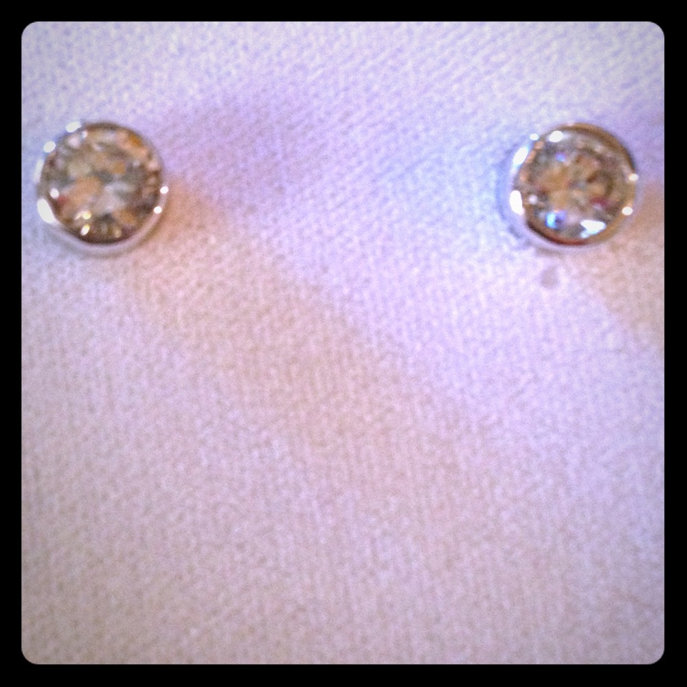 Sterling Silver CZ Earrings