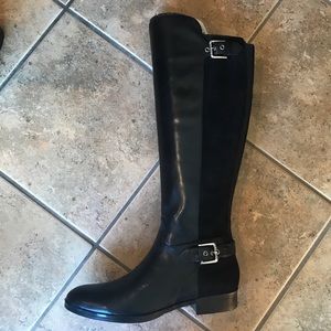 Marc Fisher Black Knee High Riding Boots