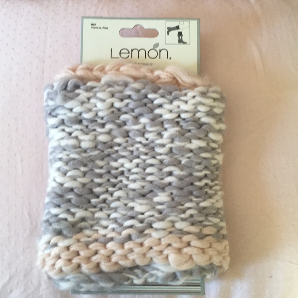 Lemon brand: knit boot topper