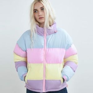 Lazy Oaf Pastel Puffer Jacket