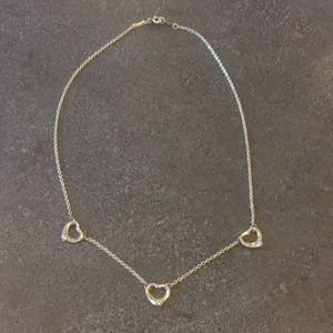 Tiffany & Co Three Heart Necklace
