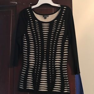 Express sweater. 3/4 length sleeves
