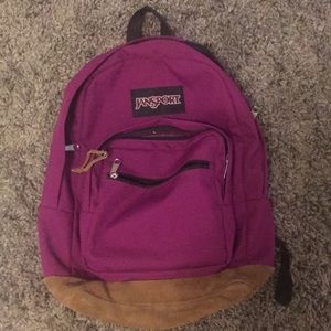 purple jansport backpack!!