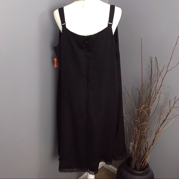 Black Slip Dress - Glamour X Lane Bryant - Picture 6 of 8
