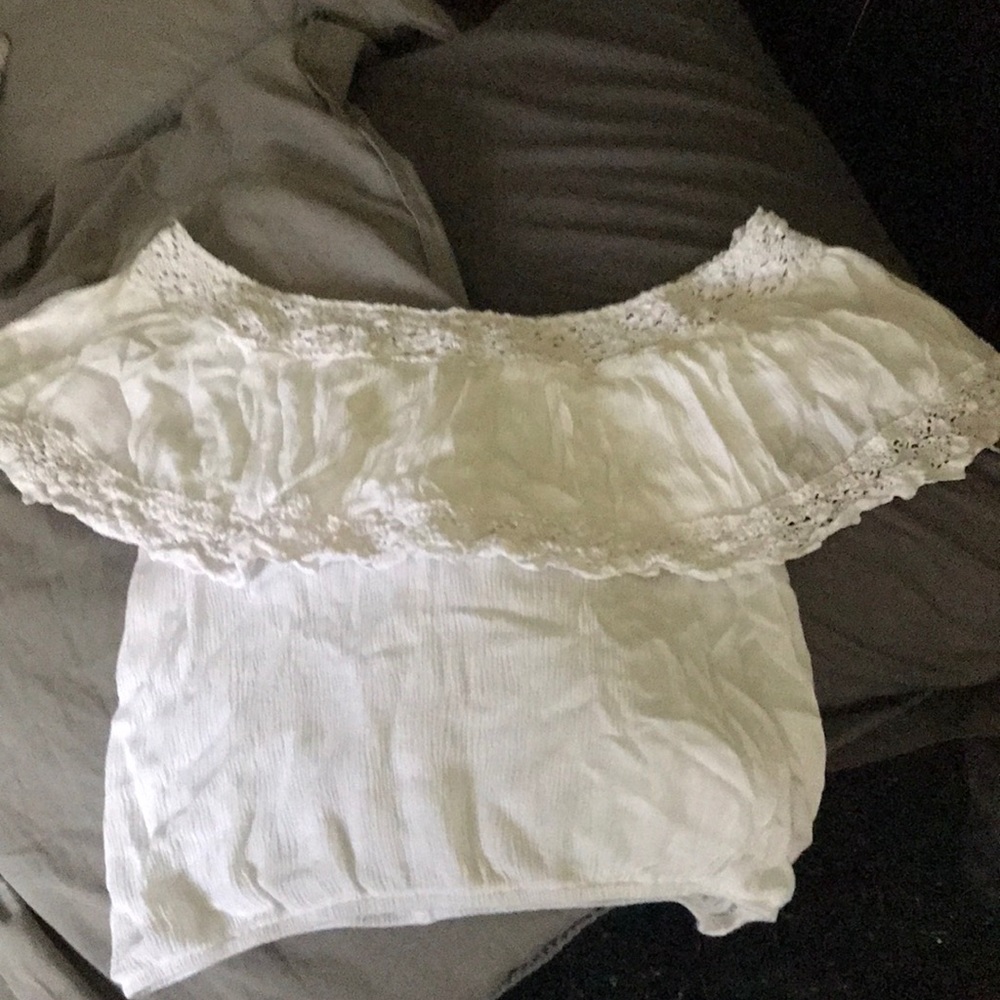 White Off Shoulder Top