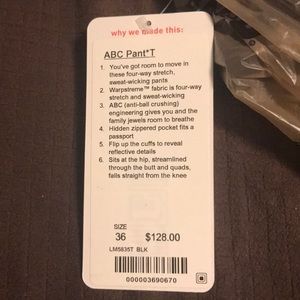 ABC pant T
