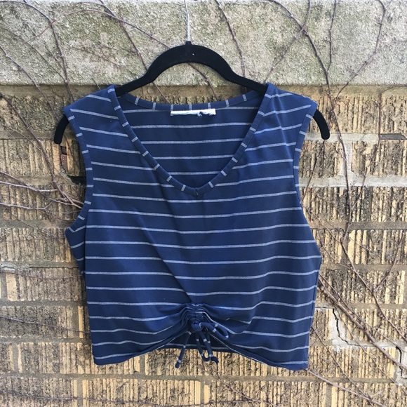 Vintage Stripped Crop Top - Picture 1 of 6