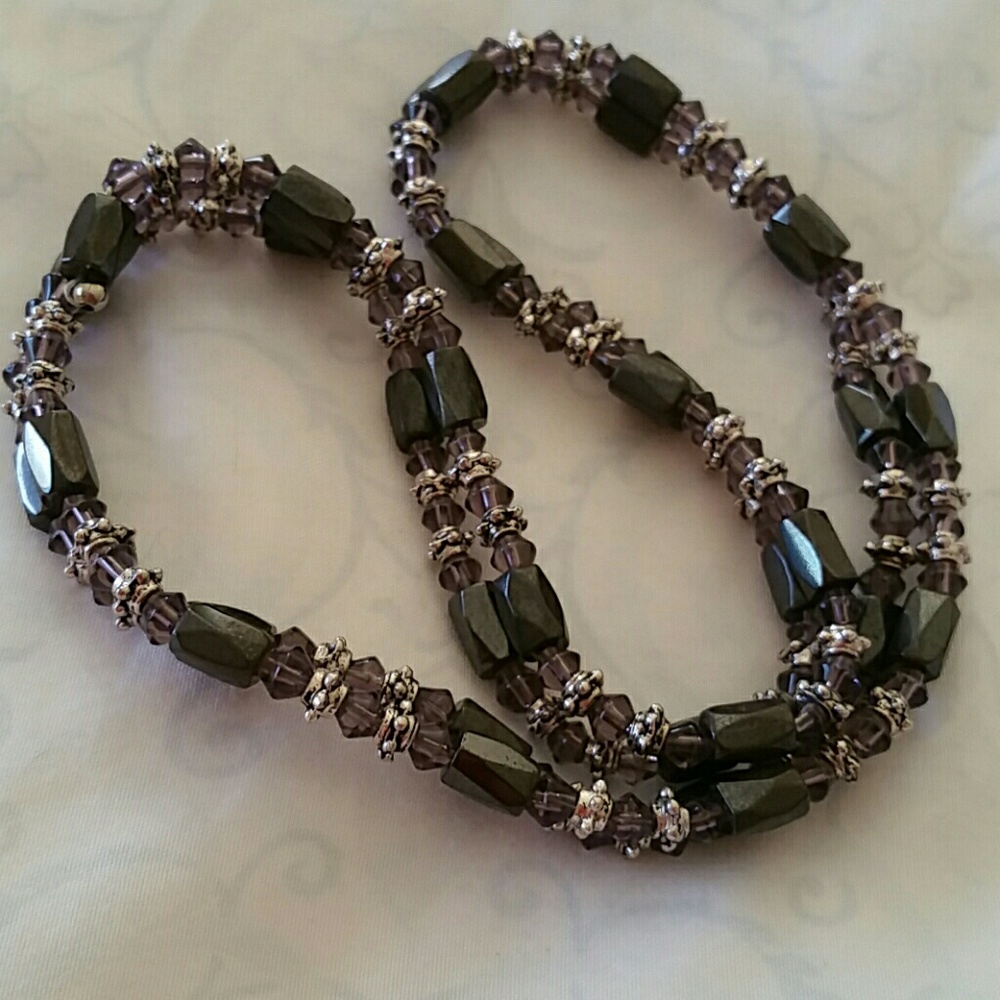 Magnetic Necklace, Adjustable, Approx 34"