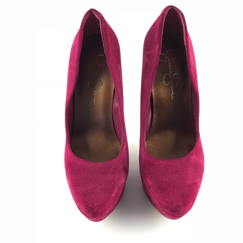 Jessica Simpson PlatformPumps Pink Suede Leather
