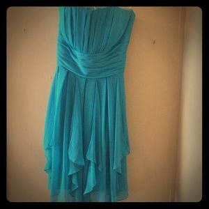 A brides maid formal dress from David’s bridal