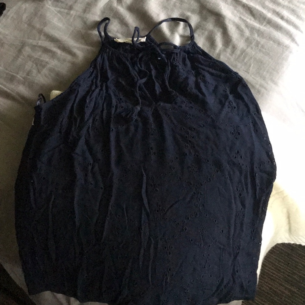 Navy Halter Top