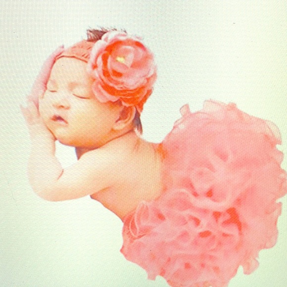 TuTu Dress Flower & Head set new babies - Picture 1 of 3