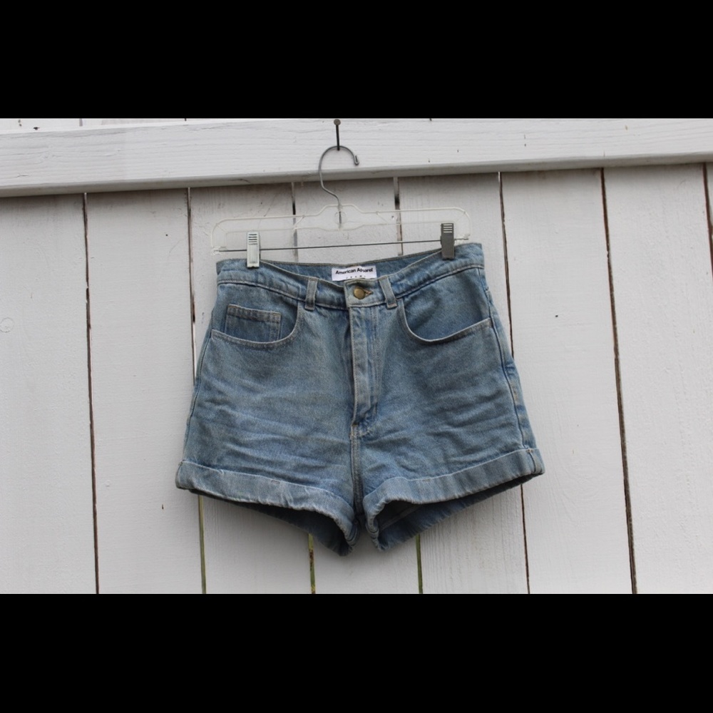 SOLD American Apparel Denim High Waisted Shorts