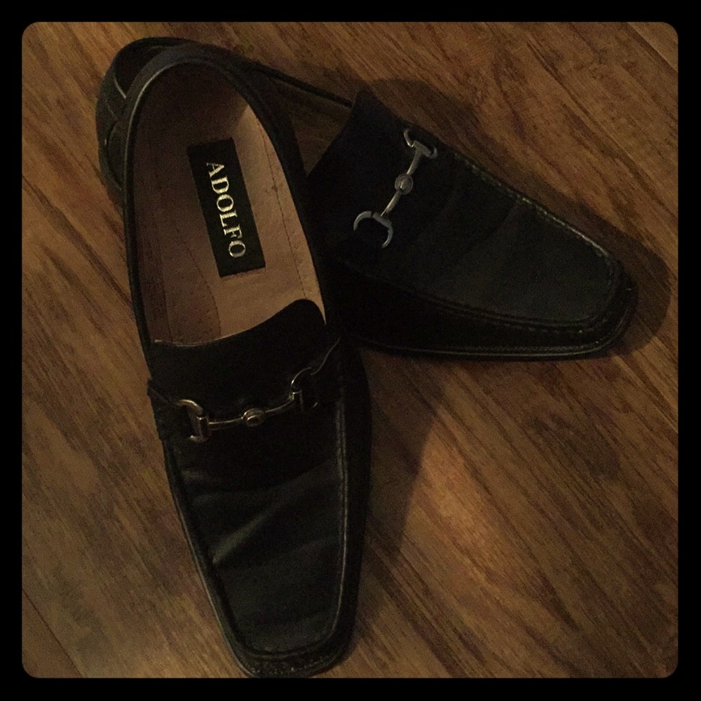 Black Adolfo dress shoes Size 13.