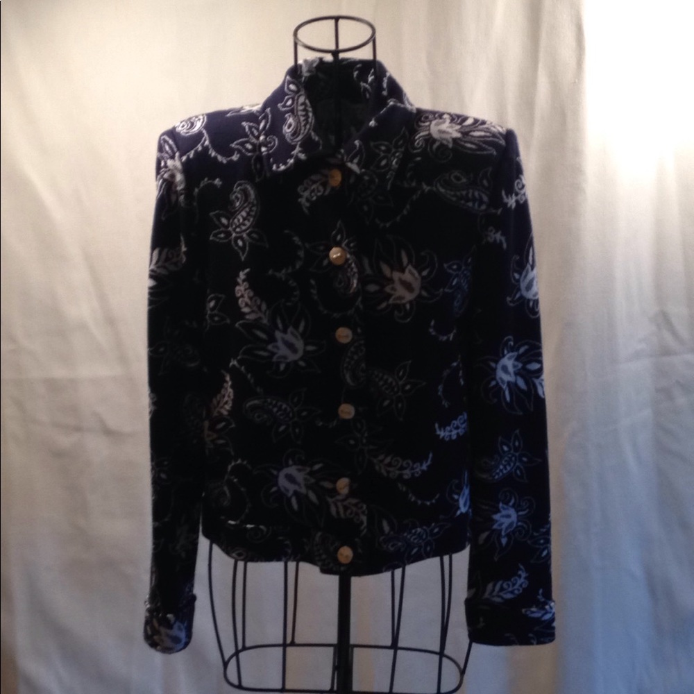 St. John Navy and white jacket