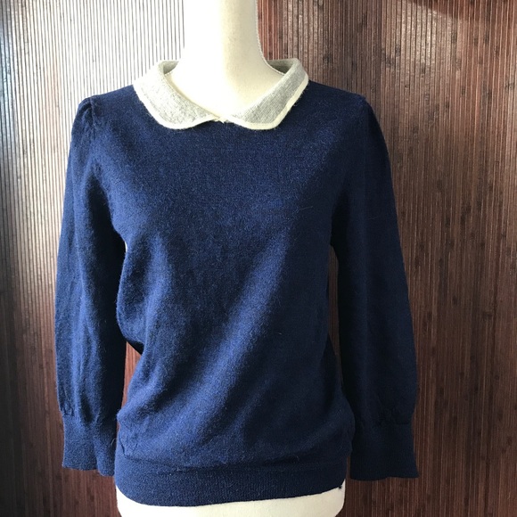 Jcrew Peter Pan Collar Sweater 