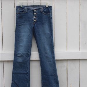 SOLD Nine Planet Button Fly Retro Jeans