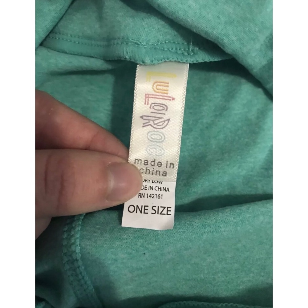 Lularoe turquoise blue leggings - Picture 4 of 4