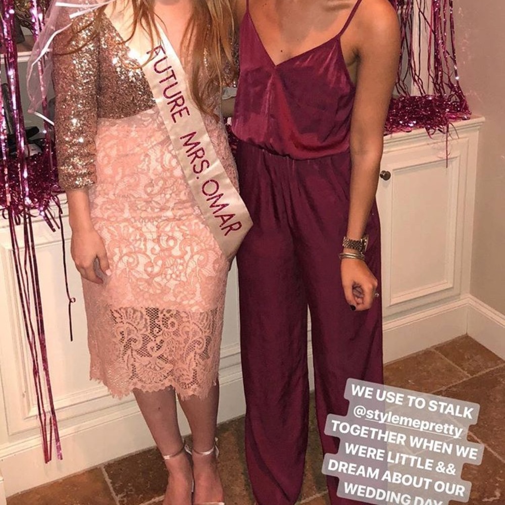 Burgundy Satin Jumpsuit