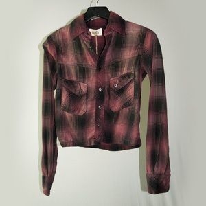 Crop style Flannel Shirt