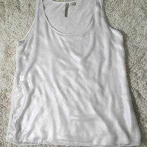 NY&Co Cream Shimmer Tank