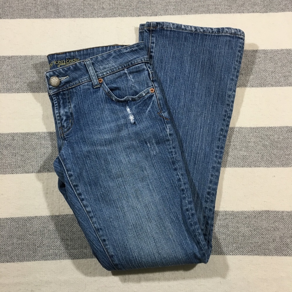 American Eagle Artist Jeans 6 Long Distressed
