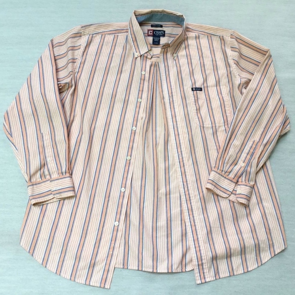 Chaps Striped LS Shirt (M20) - Picture 1 of 4