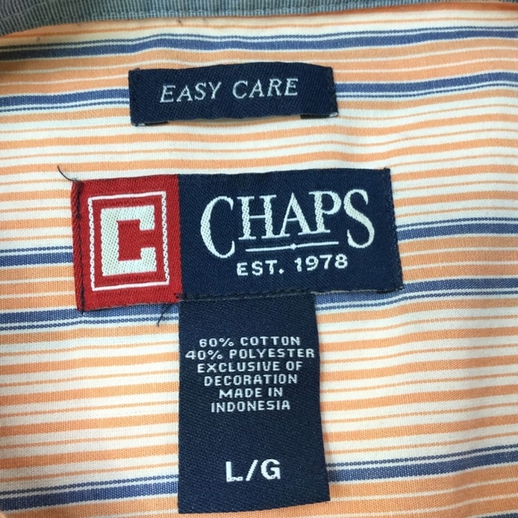 Chaps Striped LS Shirt (M20) - Picture 4 of 4