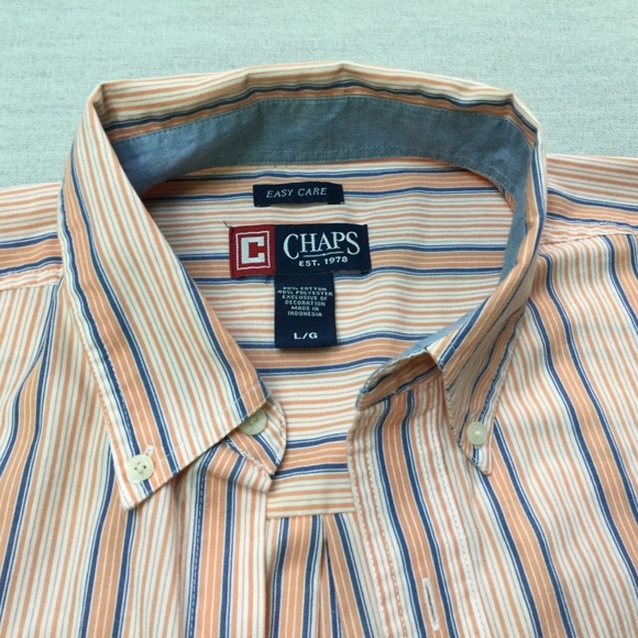 Chaps Striped LS Shirt (M20) - Picture 3 of 4
