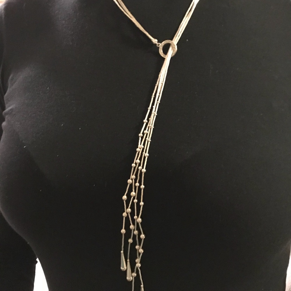 27” Sterling liquid silver Lariat