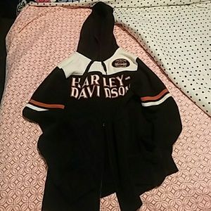 Authentic Harley-Davidson zip-up hoodie