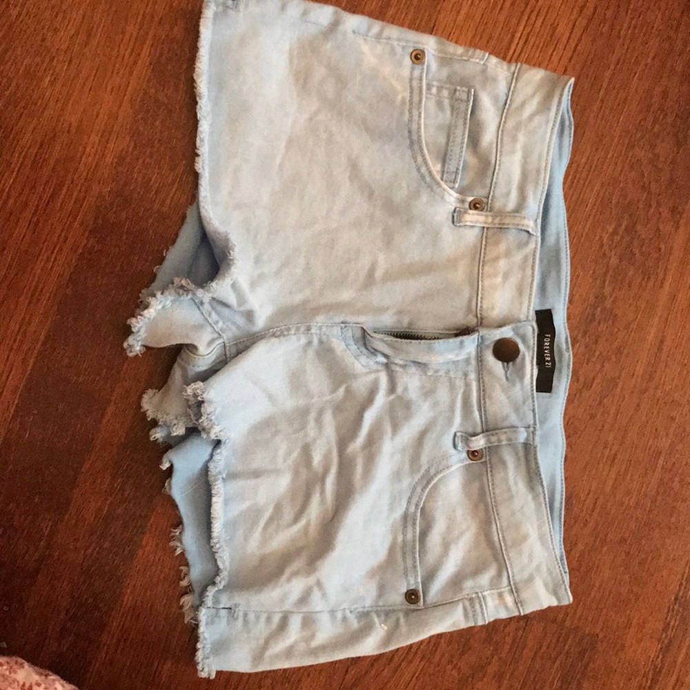 Light blue forever 21 shorts