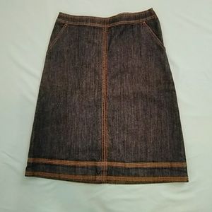 Boden Demin a line skirt 8L