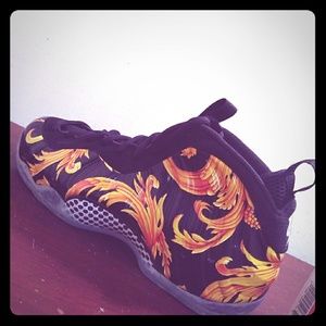 foamposite black supreme × nike